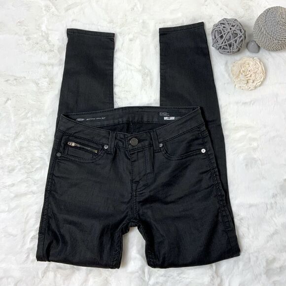 Willam Rast TONY midnight oil zip skinny jeans - Picture 1 of 9